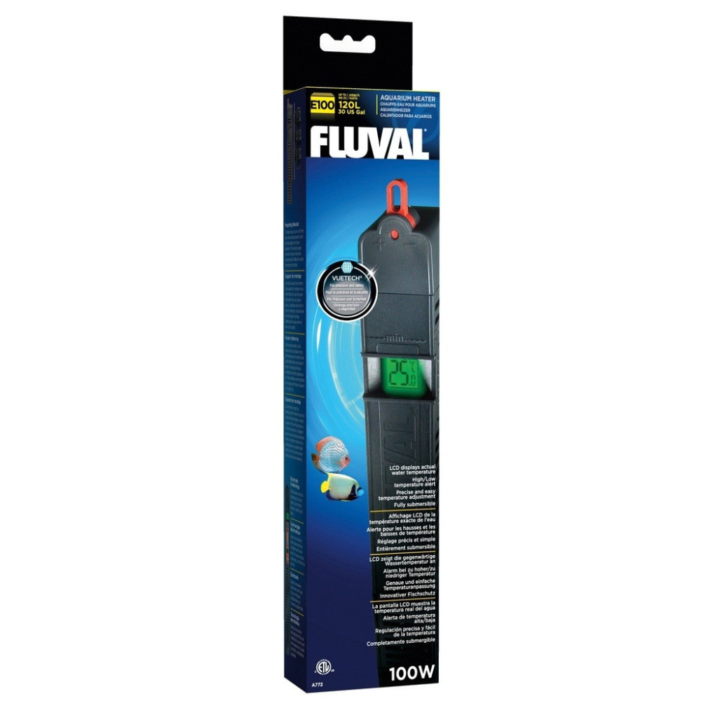 Fluval Easy Installation Electronic Heater, 100 Watt