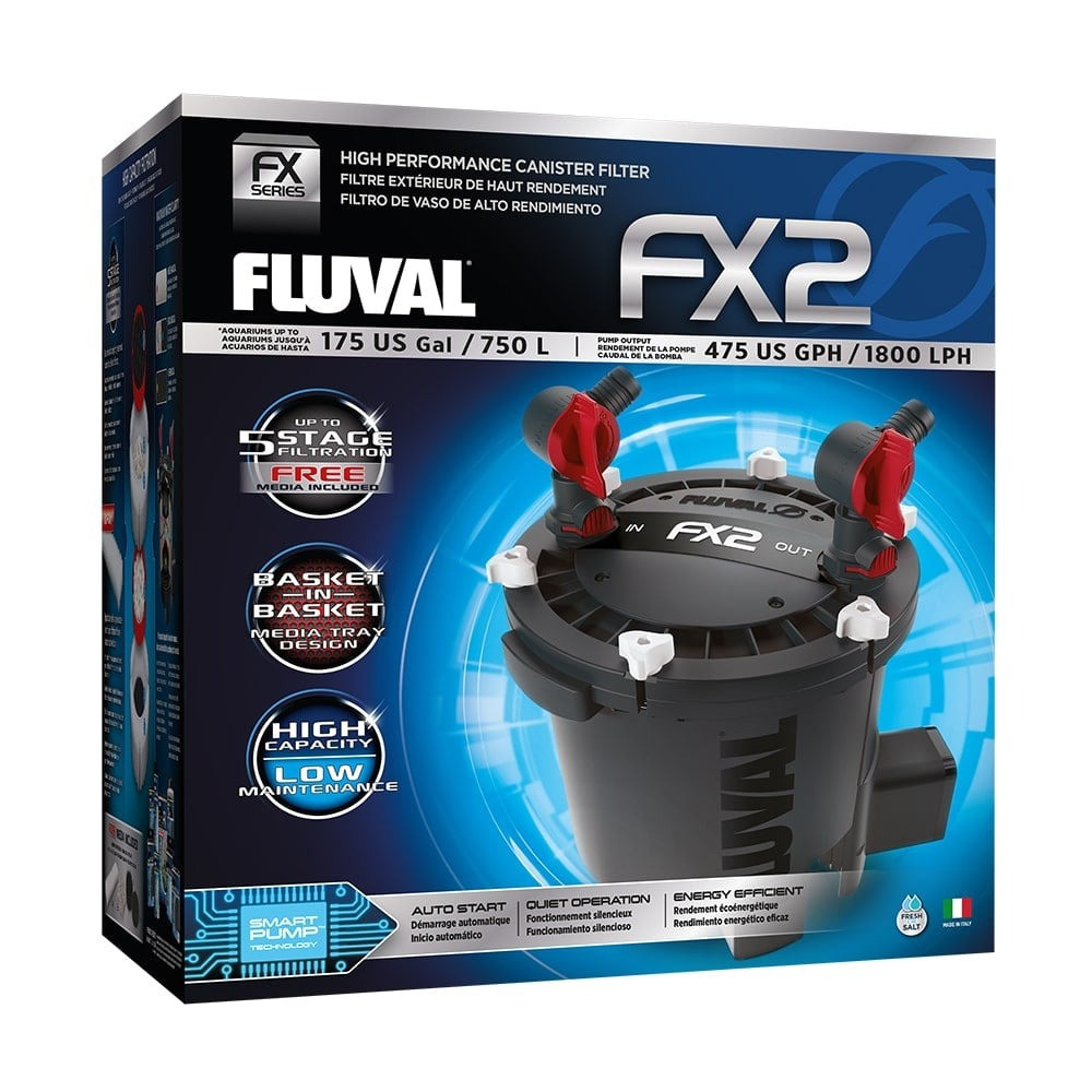 Fluval Fx2 High Performance Canister Filter, Black