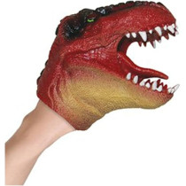 Play Visions Flexible Rubber Dinosaur Hand Puppet Toy