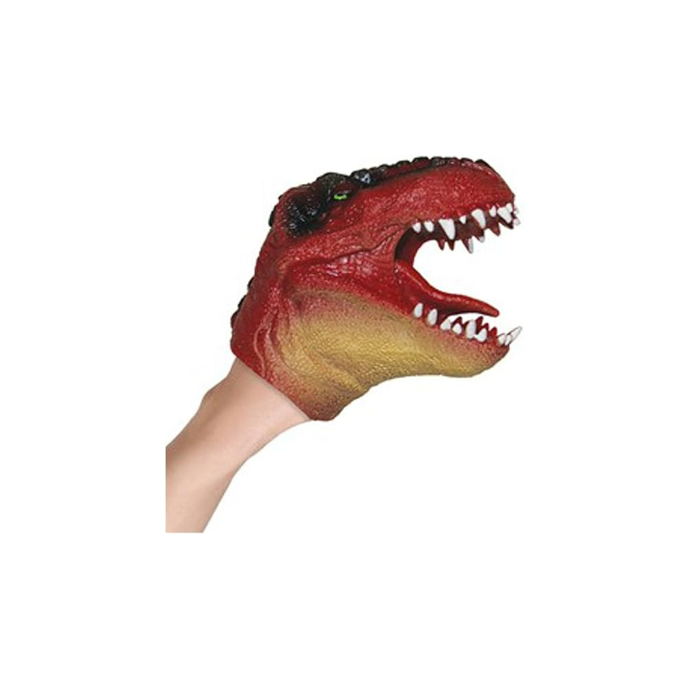 Play Visions Flexible Rubber Dinosaur Hand Puppet Toy