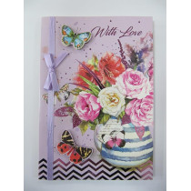 Cherry Orchard Juicy Lemon Floral Flowers Birthday Card Pack Of 50 Cards