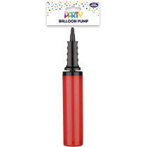 Eurowrap Fun House Plastic Party Balloon Pump, Red/Black