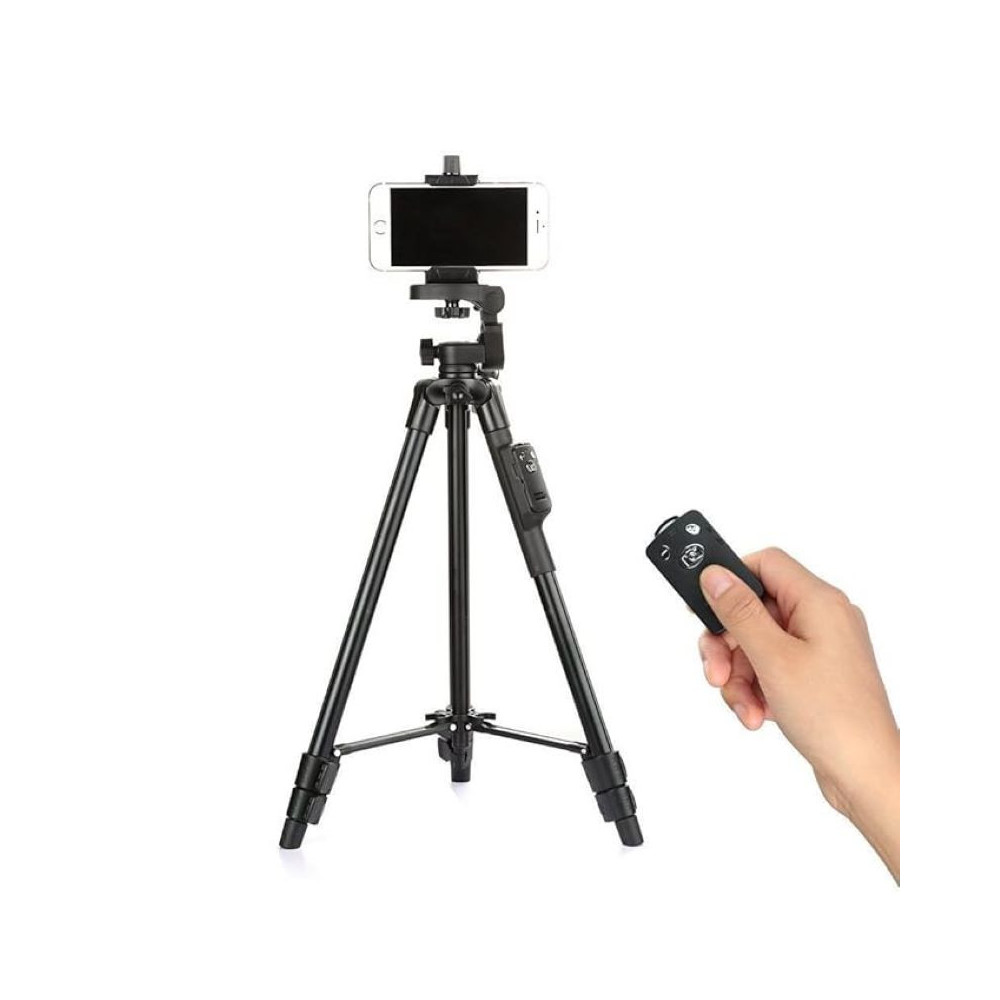 Yunteng VCT5208 Portable Tripod Stand With Remote Shutter Black