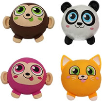 Keycraft Cute Rubber Squeezy Stress Relief Animals, Multicolour