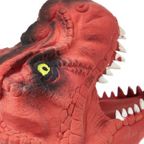 Keycraft Creative Flexible Plastic Rubber T-Rex Dinosaur Hand Puppet For Kids 3 Years And Above, Red