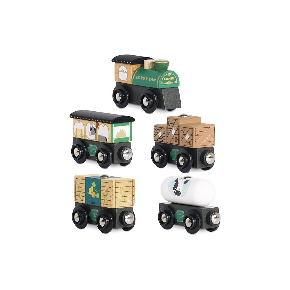 Le Toy Van Childrens Royal Express Passenger, Classic Wooden Set for Toddlers Ethically Made For Kids 3 Years And Above, Green