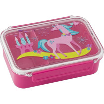 Stephen Joseph Bento Lunch Box With Unicorn Theme And Adjustable Compartment