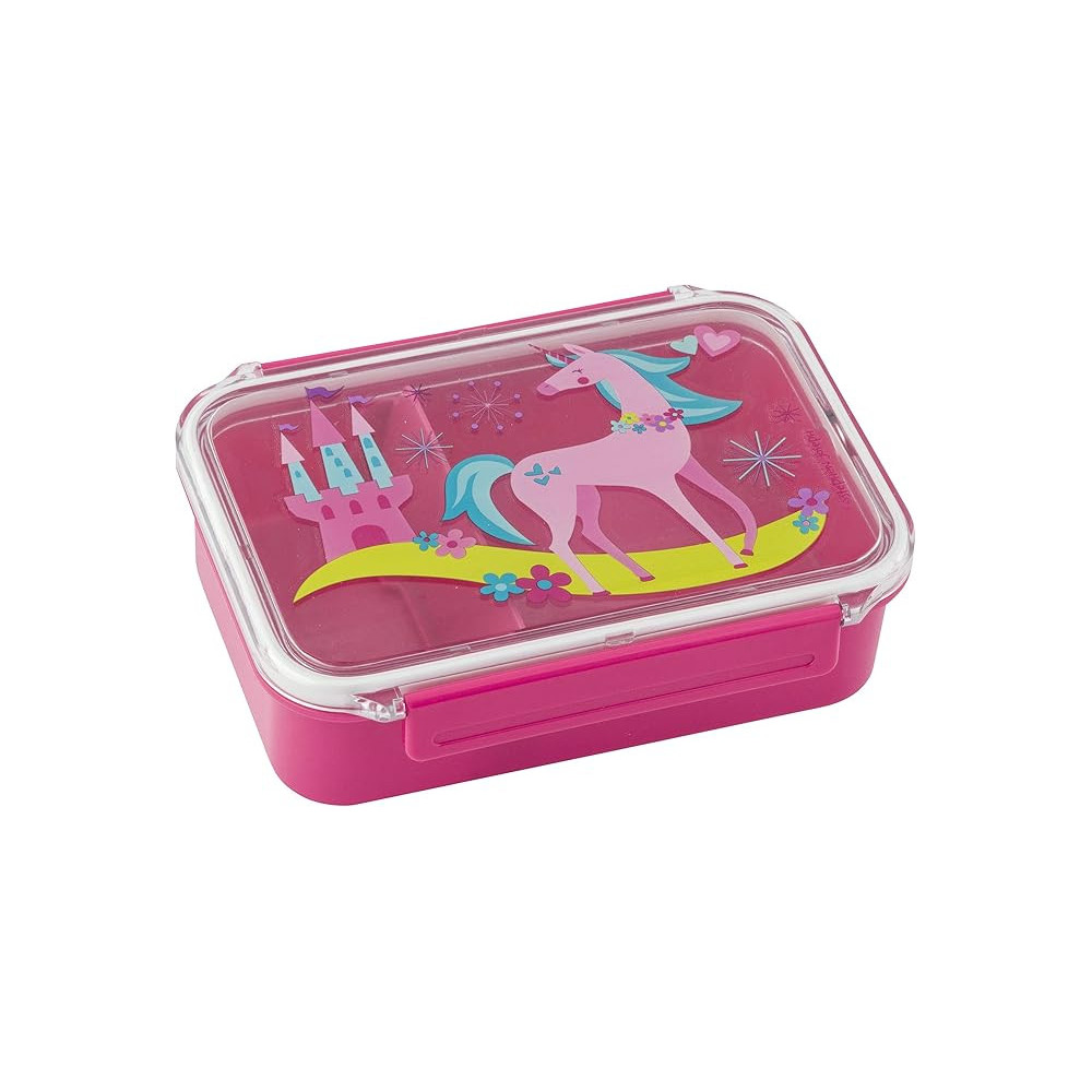 Stephen Joseph Bento Lunch Box With Unicorn Theme And Adjustable Compartment