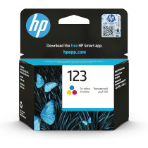 HP 123 Tri-Color Original Ink Cartridge