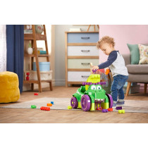 Mega Bloks First Builders Ride 'n Chomp Croc with Big Building Blocks, Building Toys for Toddlers (26 Pieces) GFG22