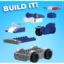 Mega Bloks Paw Patrol Chase's City Police Cruiser With Mini Building Blocks, Building Toys For Kids 3 Years & Older (31 Pieces) Gyj00