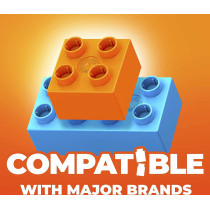 Mega Bloks Paw Patrol Chase's City Police Cruiser With Mini Building Blocks, Building Toys For Kids 3 Years & Older (31 Pieces) Gyj00