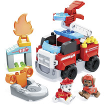Mega Bloks Paw Patrol Marshall'S City Fire Rescue With Mini Building Blocks, Building Toys For Kids 3 Years & Older (34 Pieces) Gyj01