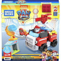 Mega Bloks Paw Patrol Marshall'S City Fire Rescue With Mini Building Blocks, Building Toys For Kids 3 Years & Older (34 Pieces) Gyj01