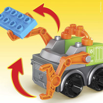Mega Bloks Paw Patrol Rocky's City Recycling Truck With Mini Building Blocks, Building Toys Kids 3 Years & Older 11 Pieces Gyh93, Multi-Colour