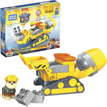 Mega Bloks Paw Patrol Rubble'S City Construction Truck With Mini Building Blocks, Building Toys For Kids 3 Years & Older (17 Pieces) Gyw91