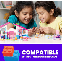 Mega Construx Barbie Malibu HoUSe, Building Toys For Kids Gwr34, Multi-Colour