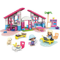 Mega Construx Barbie Malibu HoUSe, Building Toys For Kids Gwr34, Multi-Colour