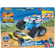 Mega Construx Hot Wheels Rodger Dodger & Hot Wheels Racing Construction Set, Building Toys For Kids Gyg22, Mega Bloks, Multicolour