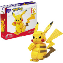 Mega Construx Pokemon Jumbo Pikachu Construction Set with character figures, Building Toys for Kids (825 Pieces) FVK81