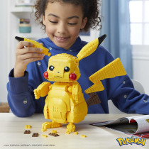 Mega Construx Pokemon Jumbo Pikachu Construction Set with character figures, Building Toys for Kids (825 Pieces) FVK81