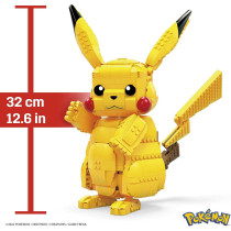 Mega Construx Pokemon Jumbo Pikachu Construction Set with character figures, Building Toys for Kids (825 Pieces) FVK81