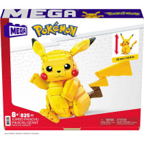 Mega Construx Pokemon Jumbo Pikachu Construction Set with character figures, Building Toys for Kids (825 Pieces) FVK81