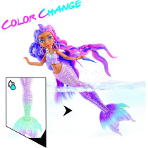 Mermaze Mermaidz Color Change S1 Kishiko 13.5 inch Mermaid Fashion Doll Designer Outfit & Accessories