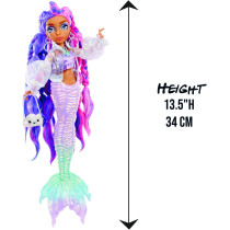 Mermaze Mermaidz Color Change S1 Kishiko 13.5 inch Mermaid Fashion Doll Designer Outfit & Accessories