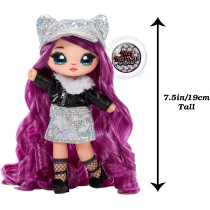 MGA Entertainment Na Na Na Surprise 2 in 1 Pom Doll Metallic Series Style 1 1 CHRISSY DIAMOND, Multicolor, 575344EUCALT, Na Na Na Surprise 2-in-1 Pom Doll- Metallic Series Style 1