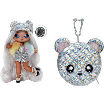 Mga Entertainment Na Na Na Surprise 2 In 1 Pom Doll Metallic Series Style 6 1 Ari Prism, Multicolor, 575399EUcalt, Na Na Na Surprise 2-In-1 Pom Doll- Metallic Series Style 6