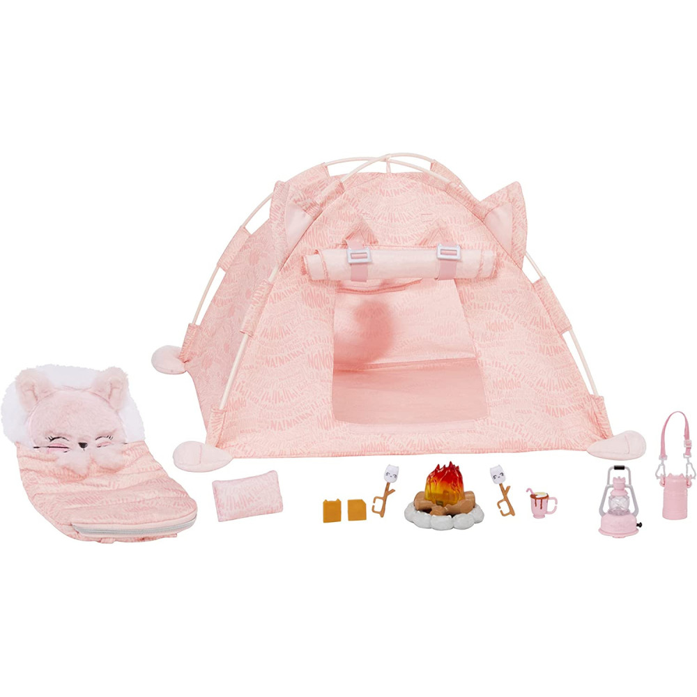 Mga Entertainment Na Na Na Surprise Kitty Cat Campground Tent Playset With 10+ Accessories, Toy For Kids Ages 5 6 7 8+ Years, Multicolor