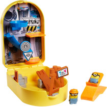 Minions: The Rise of Gru SplataEUR~EMS Construction Playset Toy, 2 Mini Minion Figures with Deluxe Launcher and Sticky Targets, Gift for Kids Ages 4 Years and Older