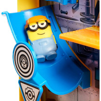 Minions: The Rise of Gru SplataEUR~EMS Construction Playset Toy, 2 Mini Minion Figures with Deluxe Launcher and Sticky Targets, Gift for Kids Ages 4 Years and Older