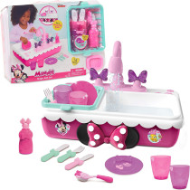 Minnie's Happy Helpers Magic Sink Set, Pretend Play Working Sink, Kids Kitchen Set Toys, by Just Play, Multi-color
