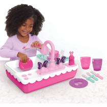Minnie's Happy Helpers Magic Sink Set, Pretend Play Working Sink, Kids Kitchen Set Toys, by Just Play, Multi-color