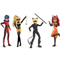 Miraculous: Tales Of Ladybug & Cat Noir Multipack Of Miraculous Dolls | 26cm Ladybug Cat Noir Rena Rouge And Queen Bee Miraculous Toys | Miraculous Ladybug Toys Doll Set With Accessories And Kwamis