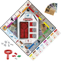 Monopoly Crooked Cash Board Game For Families and Kids Ages 8 and Up, Includes Mr. Monopoly's Decoder