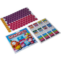 Monopoly Fall Guys Ultimate Knockout Edition Board Game for Players Ages 8 and Up, Dodge Interactive Obstacles, Includes Knockout Die