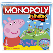 Monopoly Junior: Peppa Pig Edition Board Game for 2-4 Players, Indoor Games for Kids, Peppa Pig Toys and Games, Ages 5+ (Amazon Exclusive)
