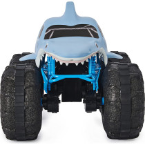 Monster Jam Official Megalodon STORM All-Terrain Remote Control Monster Truck, 1:15 Scale, Grey