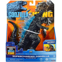 Monsterverse Godzilla vs Kong Supercharged Godzilla with Fighter Jet, King Kong Toy Action Figure 35310