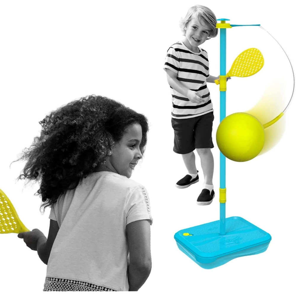 Mookie All Surface Early Fun Swingball, Set Of 1, Blue & Yellow, 37 X 46 X 10 Cm