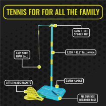Mookie All Surface Early Fun Swingball, Set Of 1, Blue & Yellow, 37 X 46 X 10 Cm