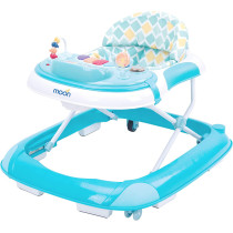 Moon Pace Height Adjustable Baby/Child Walker With Music And Toys Play Tray-(From 6 Months To 18 Months)-Blue