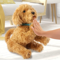 My Fuzzy Friend Moji Interactive Labradoodle - Plush Interactive Dog Toy for Boys and Girls, Loveable and Lifelike Companion Pet
