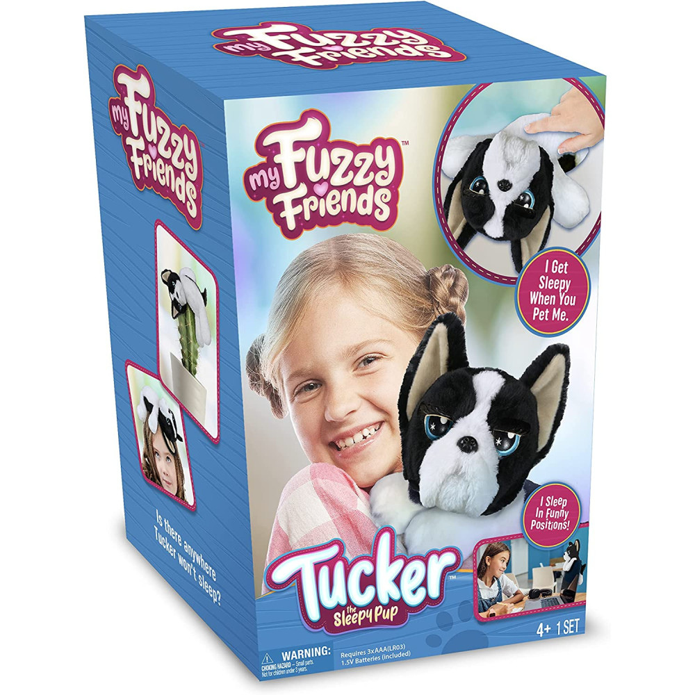 My Fuzzy Friend Tucker Sleepy Puppy , Brown