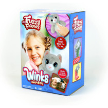 My Fuzzy Friend Winks Sleepy Kitty , Grey