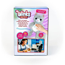 My Fuzzy Friend Winks Sleepy Kitty , Grey