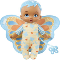 My Garden Baby Hbh38 My First Baby Butterfly Doll (23-cm / 9-In), Soft Body With Plush Wings, Blue, Great Gift For Kids 18M+, BlEU